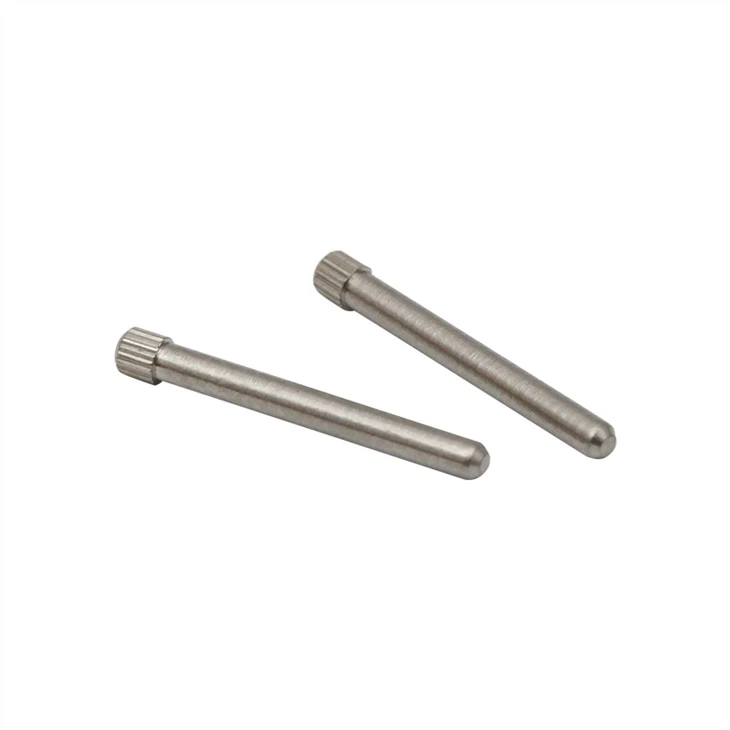 Stainless steel knurled pin stud